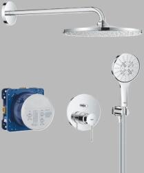 GROHE Sistem de dus, incastrat, cu baterie monocomanda, 310 mm, 1 functie, crom lucios, Grohe Essence 25287000 25287000 (25287000)