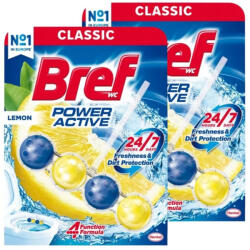 Bref Power Active Lemon WC frissítő (2x50 g)