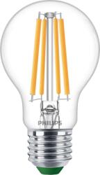 Philips LED Classic Ultra Efficient E27 izzó (60W egyenértékű), meleg fehér fény, A energiaosztály, átlátszó, hosszú élettartam