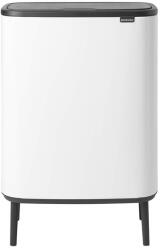 Brabantia Bo Touch Bin Hi fehér szemeteskuka 2 x 30 literes dupla pedálos érintős fedeles hulladékgyűjtő (130601)