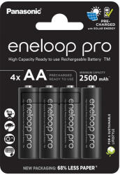 Panasonic PRO AA akkumulátor (2.500mAh) (4db) (BK-3HCDE/4CP) (BK-3HCDE-4CP)
