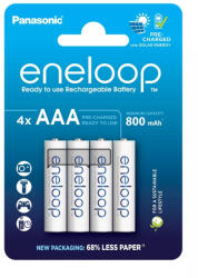 Panasonic AAA akkumulátor (800mAh) (4db) (BK-4MCCE/4CP) (BK-4MCDE-4CP)