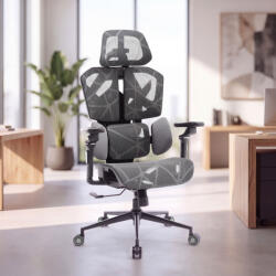 Bemada TitanMesh Pro Irodai forgószék oldalpárnával - szürke - 119 x 72 x 73 cm (BMD1123GY) (BMD1123GY)