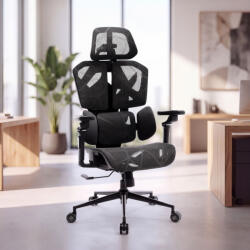 Bemada TitanMesh Pro Irodai forgószék oldalpárnával - fekete - 119 x 72 x 73 cm (BMD1123BK) (BMD1123BK)