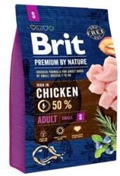  Brit Premium By Nature Adults pelletek kutyáknak S 3 kg