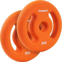 SC Sports ScSPORTS® Súlytárcsák készlet neoprén 2 x 3 kg Ø 31 mm (10003303-1081) - gorillasports Súlytárcsa
