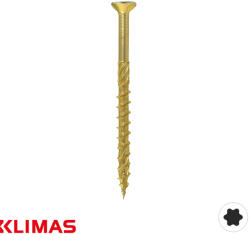 Klimas WKCS-35040 SF szerkezetépítő-faipari csavar, sárg. horganyzott, RM - 3, 5x40 (WKCS-35040)