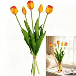  Szilikon Tulipán Gumírozott Élő Prémium Tulipán 41.5cm 5 db (YFDZ-6979382046699)