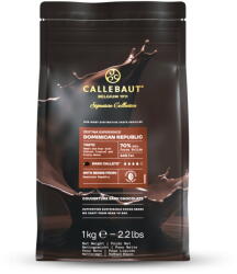 Callebaut Ciocolata Neagra 72% Zestina Republica Dominicana, Dropsuri Callebaut, 1 kg (CHD-P1ZEDOM-U73)