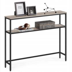 Songmics Konzol Bejárati Asztal Konzol oldalsó 100 x 80 2 polcok klasszikus (LNT131K02)