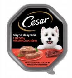Cesar Nedves klasszikus kutyaeledel szaftos marhahússal és májjal 150 g