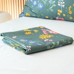 Takoy Bella prémium pamut szatén lepedő 250x250 cm - virágmintás elegancia hálószobájába