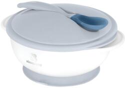 Kikkaboo Bol cu linguriță termică Blue 31302040126 Set pentru masa bebelusi