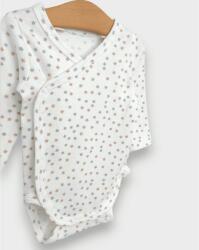 Rainy Set de 2 body-uri 56 - 68 cm. Stele gri și bej / cacao cald