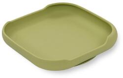 Interbaby Farfurie din silicon cu ventuză Blue Grey 005-74 Set pentru masa bebelusi