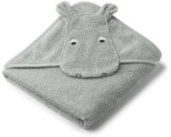 Liewood Prosop de baie pentru bebeluși Albert Hooded Towel Hippo Dove Blue