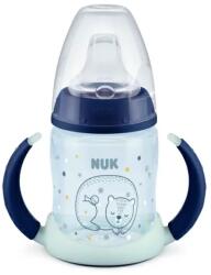 Nuk Biberon pentru bebeluși cu duză din silicon pentru suc, 6-18 luni, Glow in the Dark 215.326