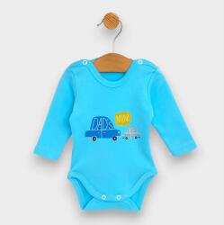Rainy Body pentru bebeluși cu mâneci lungi Dad's 56 - 80 cm turcoaz