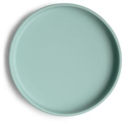 Mushie Farfurie din silicon cu ventuză Classic Cambridge Blue Set pentru masa bebelusi