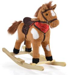 Moni Toys Leagăn cu cal de pluș Thunder, kaki 108836