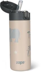 Zopa Sticlă termică cu pai 400 ml Safari
