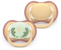 Philips Suzete ortodontice Ultra Air Night + cutie de sterilizare (0-6 luni) zi/noapte, neutre, 2 buc. 00A. 0646.001