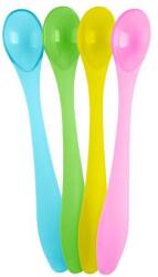 Kikkaboo Set de 4 linguri din PP Rainbow 31302040164 Set pentru masa bebelusi