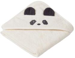 Liewood Prosop de baie pentru bebeluși Albert Hooded Towel Panda Creme De La Creme