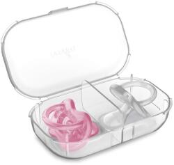 Nuvita Set de 2 suzete ortodontice din silicon (0-6 luni) Stericover Orthosoft Light Pink