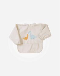 Saro Baby Bavețică impermeabilă pentru bebeluși cu mâneci Dinos Sand Bavata
