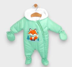 Rainy Salopetă de iarnă pentru bebeluși Winter fox 56 - 86 cm, culoare rezeda