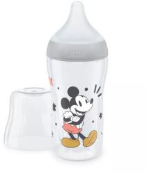Nuk Biberon pentru bebeluși Perfect Match PP 260 ml cu tetină din silicon pentru hrănire M, 3+ luni Mickey gri 10216305