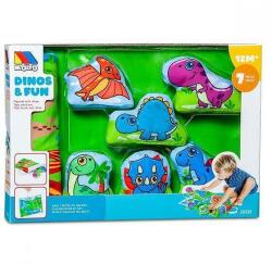 Molto Covoraș de joacă pentru bebeluși cu jucării moi Dinos&Fun 22525