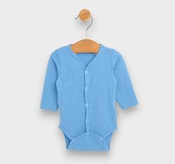 Rainy Body pentru bebeluși cu închidere în față, mâneci lungi, 48 - 62 cm, albastru