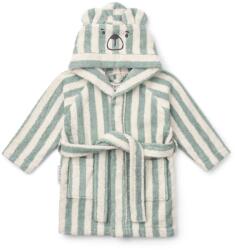 Liewood Halat de baie pentru bebeluși Lily Bathrobe Peppermint/Creme De La Creme