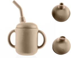 Zopa Cană din silicon 2 în 1 Sand Beige
