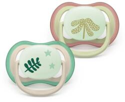 Philips Suzete ortodontice Ultra Air Night + cutie de sterilizare (6-18 luni) culori pastelate neutre, 2 buc. 00A. 0661.001