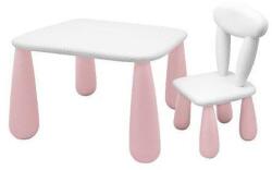 Maltex Masă + scaun pentru copii Luna Classic White/Pink