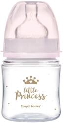 Canpol babies Biberon anti-colici pentru bebeluși cu gât larg Easy Start ROYAL BABY 120 ml, roz 35/233_pin
