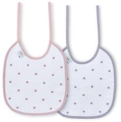 Interbaby Bavețel pentru bebeluși Fabric 2 buc. Gri/Roz Bavata
