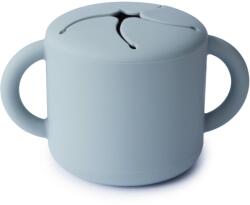 Mushie Pahar anti-vărsare pentru gustări Powder Blue Set pentru masa bebelusi
