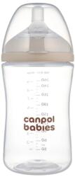 Canpol babies Biberon cu tetină cu două zone Natural Shape 260 ml. 35/401