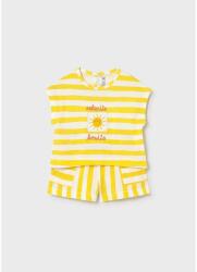Mayoral Set pentru bebeluși din 2 piese cu pantaloni scurți Galben 26-01208-056