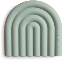 Mushie Jucărie de ros din silicon Rainbow Cambridge Blue