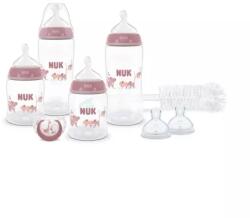 Nuk Set cadou Nuk First Choice+ Perfect Start Temperature Control, 8 piese, roz