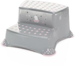 Zopa Treaptă dublă pentru baie Unicorn gri/roz
