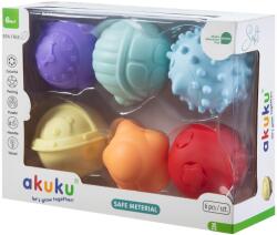 AKUKU Set de 6 mingi senzoriale pentru joacă 0640