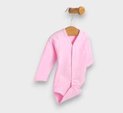 Rainy Body pentru bebeluși cu închidere în față, mâneci lungi, 48 - 74 cm, roz