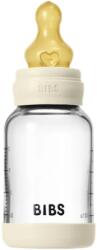 BIBS Biberon din sticlă pentru bebeluși 120 ml. (cauciuc) Ivory