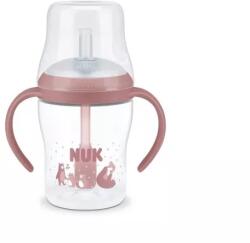 Nuk Biberon cu pai Perfect Match 8+ 150 ml Ursuleț, fetiță